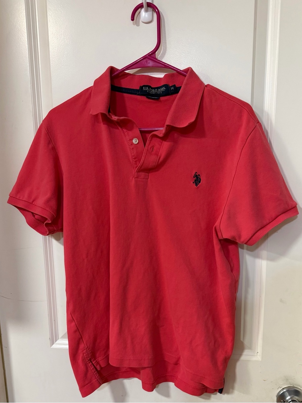 U.S. Polo Assn. Men’s Dark Coral Short-Sleeve Polo Shirt